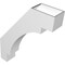 Ekena Millwork 5 1/2-in. W x 24-in. D x 30-in. H Merced Architectural Grade PVC Knee Brace BRCP055X24X30MRC - alternate 6